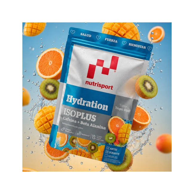 HYDRATION ISOPLUS POWDER B-ALANINA + CAFEÍNA
Es una bebida isotónica avanzada formulada para deportistas que buscan rendimient