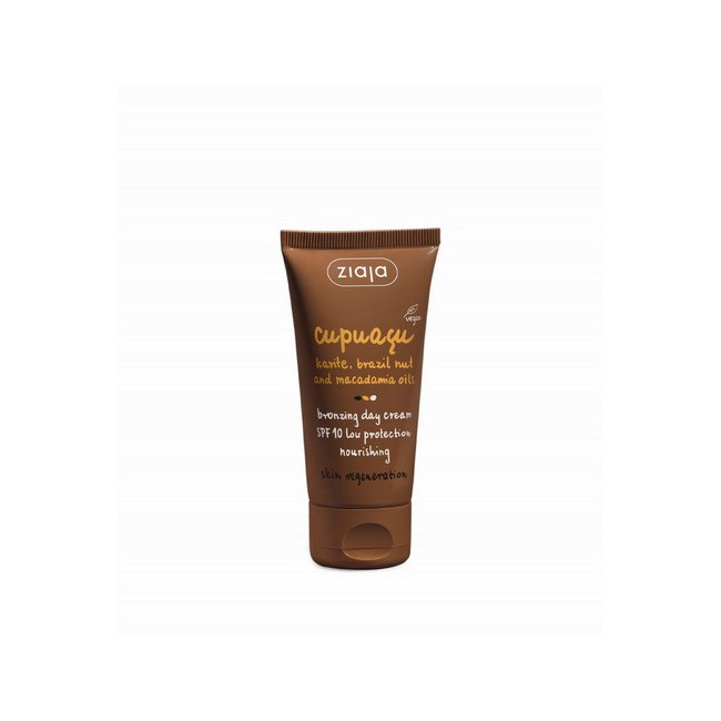 Crema facial autobronceadora ligera de rápida absorción con protección UVA/UVB SPF10 (protección baja). Hidrata y regenera en p