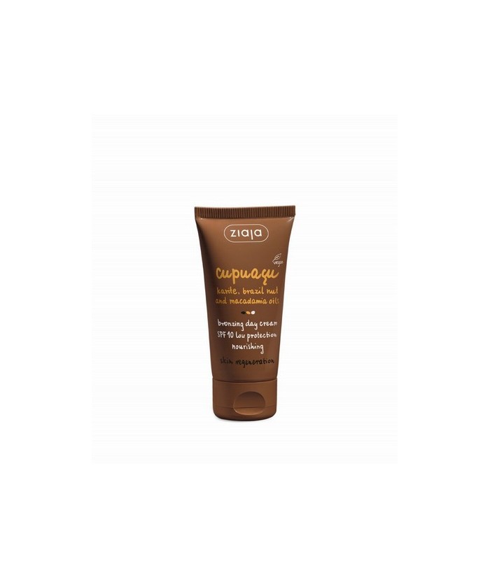 Crema facial autobronceadora ligera de rápida absorción con protección UVA/UVB SPF10 (protección baja). Hidrata y regenera en p