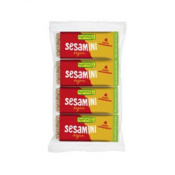 
Barrita Sesamini Rapunzel 4 x 27 g
Ingredientes: SÉSAMO* 50%, sirope de arroz*, azúcar integral de caña*, azúcar de caña*.
