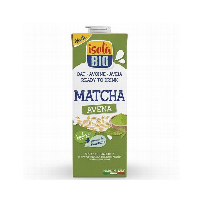 Deliciosa bebida vegetal elaborada con avena ecológica y té verde matcha, ideal para disfrutar en cualquier momento del día. Su