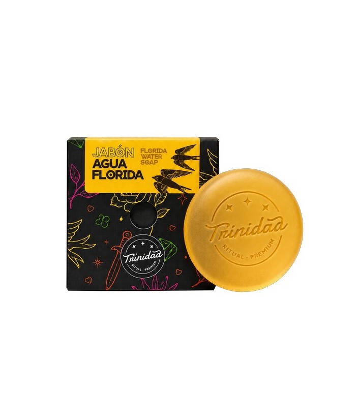 Jabón facial artesanal elaborado con base de glicerina y esencia de Agua Florida, ideal para una limpieza diaria suave, fresca 