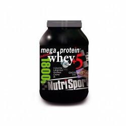 Mega Protein Whey +5 ha sido desarrollado pensando en las necesidades proteicas de todos aquellos deportistas que realizan entr