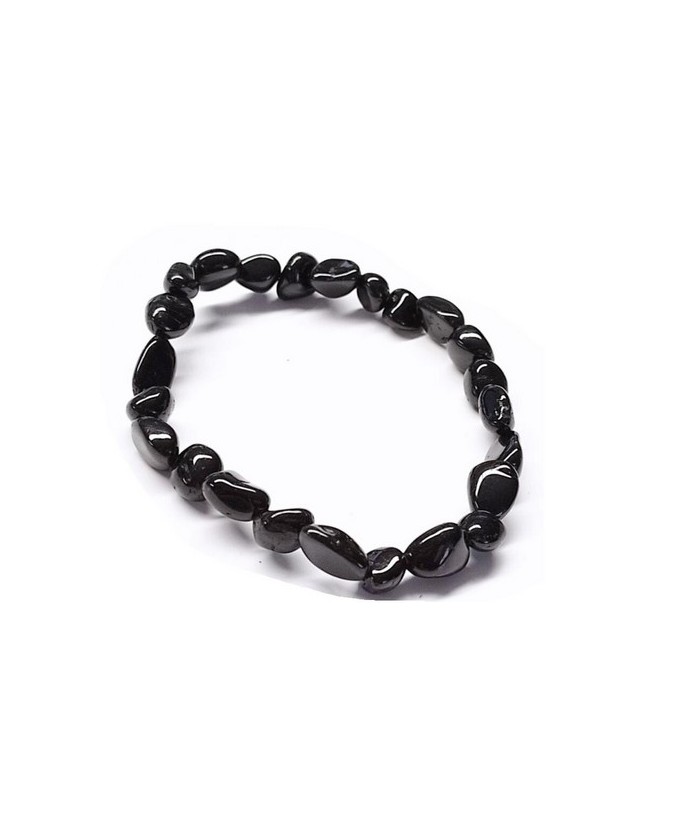 Pulsera de Turmalina rodado irregular con medidas 6x9mm.

En goma elástica.