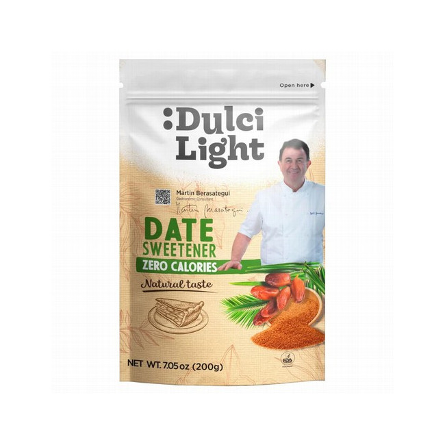 El Edulcorante Dátil Zero de Dulcilight combina eritritol y extracto de dátiles 100% naturales para ofrecer un edulcorante con 