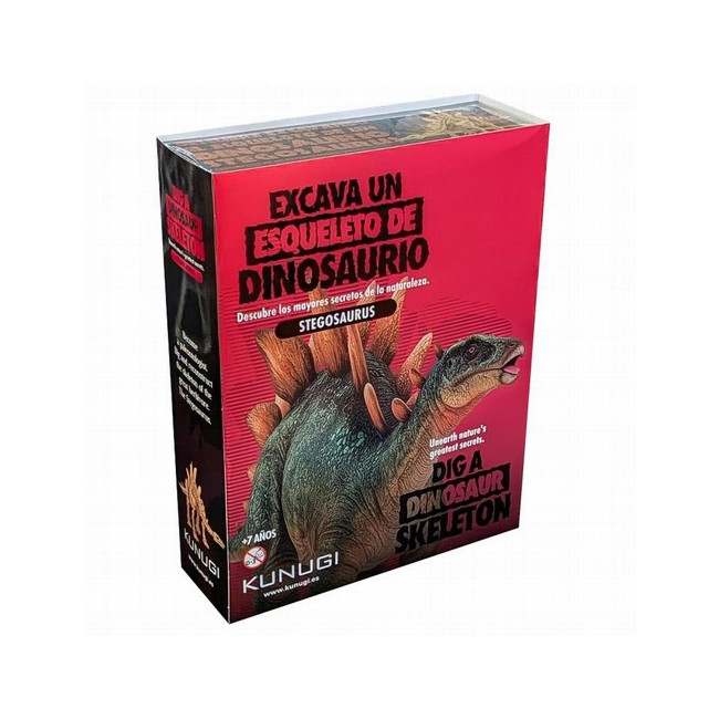 Conviértete en un paleontólogo. Excava y reconstruye el esqueleto de un STEGOSAURUS que esta enterrado en un bloque de tierra s