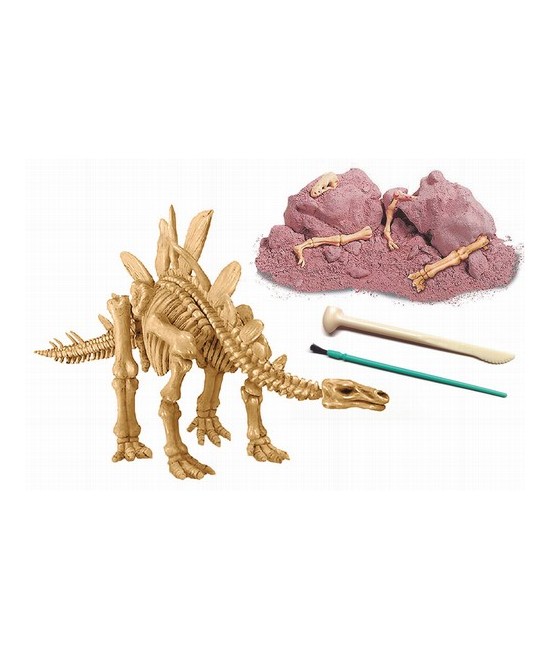 Conviértete en un paleontólogo. Excava y reconstruye el esqueleto de un STEGOSAURUS que esta enterrado en un bloque de tierra s