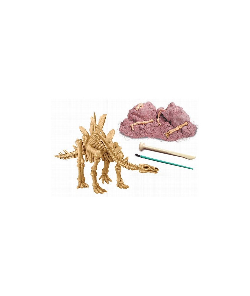 Conviértete en un paleontólogo. Excava y reconstruye el esqueleto de un STEGOSAURUS que esta enterrado en un bloque de tierra s