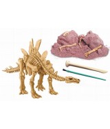 Conviértete en un paleontólogo. Excava y reconstruye el esqueleto de un STEGOSAURUS que esta enterrado en un bloque de tierra s