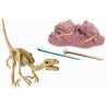 Conviértete en un paleontólogo. Excava y reconstruye el esqueleto de un VELOCIRAPTOR que esta enterrado en un bloque de tierra 