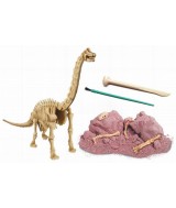 Conviértete en un paleontólogo. Excava y reconstruye el esqueleto de un BRACHIOSAURUS que esta enterrado en un bloque de tierra