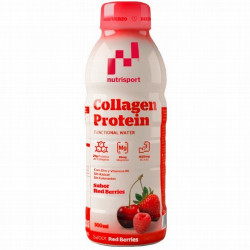Protein Collagen frutos rojos 500 ml de Nutrisport es un bebida refrescante con 21 g de colágeno hidrolizado, 20 g de proteínas