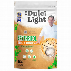El Eritritol de Dulcilight es un edulcorante natural extraído de frutas y alimentos fermentados que ofrece el dulzor del azúcar
