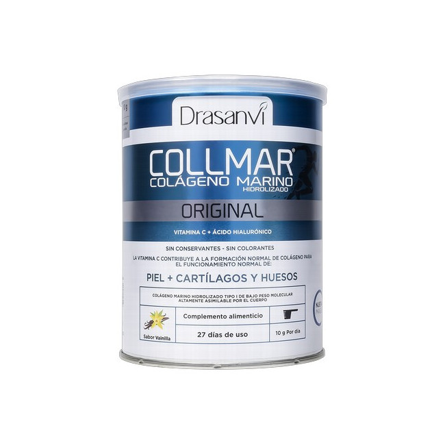 Collmar®  está elaborado con auténtico Colágeno Marino Hidolizado, procedente de peces, y sometido a un proceso de hidrólisis.D