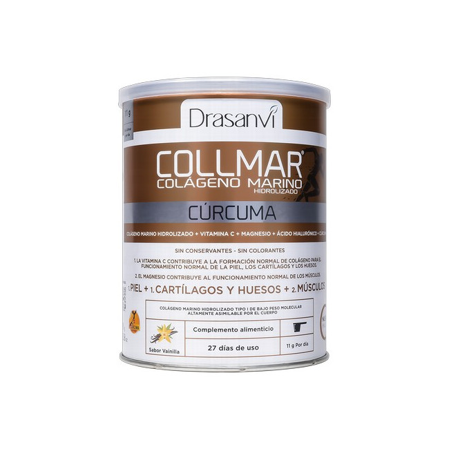 Collmar® es un complemento alimenticio a base de Colágeno Marino, enriquecido con vitamina C y Magnesio.La combinación de estos