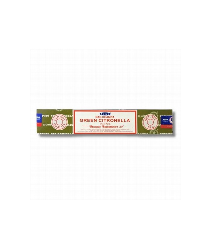 Varillas de incienso Satya Nag Champa  Green Citronella

Incienso en varillas es una forma económica de añadir fragancia y a