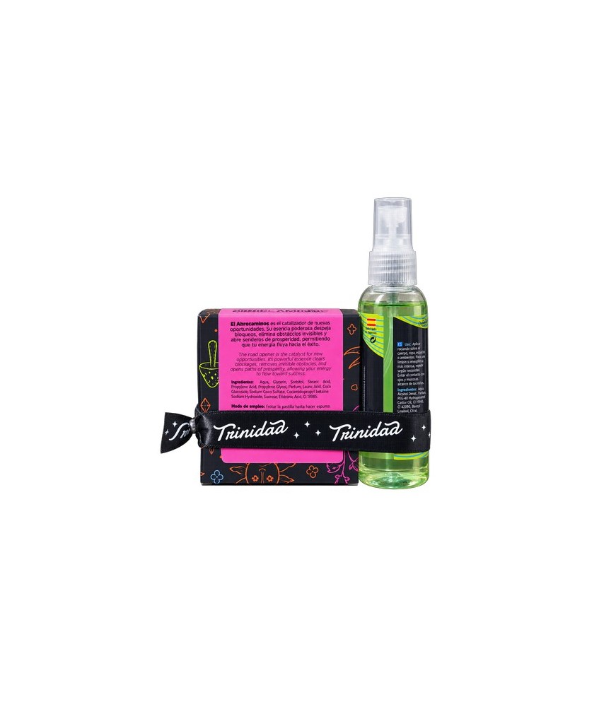 TRI.PACK AGUA ABRECAMINOS SPRAY + JABON