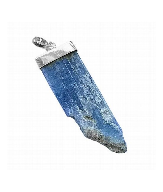 Colgante realizado de un cristal natural de Cianita.

La Cianita, en este caso, procede de Minas Gerais. Brasil.

Engarzado