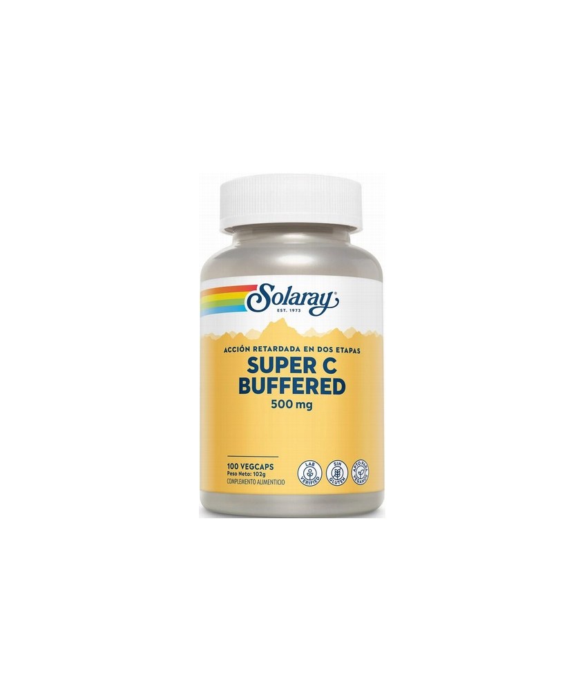 Solaray Super C Buffered es un complemento alimenticio de vitamina C altamente absorbible y fácil de digerir. Formulado con una