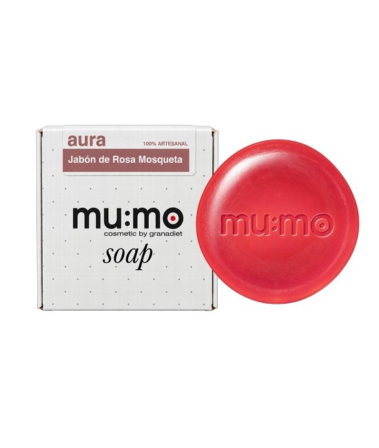MU.JABON AURA ROSA MOSQUETA 80 GR.