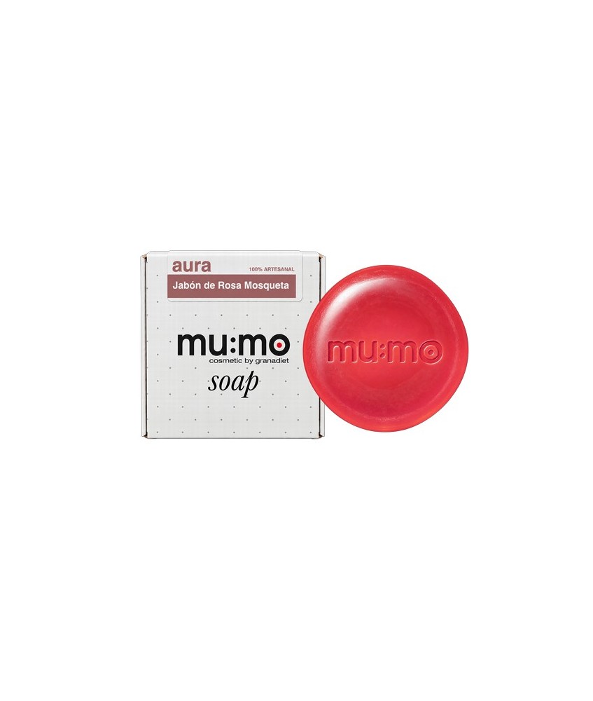 MU.JABON AURA ROSA MOSQUETA 80 GR.