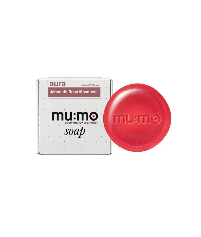 MU.JABON AURA ROSA MOSQUETA 80 GR.