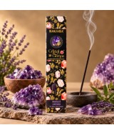Descubre el Incienso Cristal Gemas Amatista Banjara, una delicada combinación de incienso artesanal con aroma de Lavanda y mine