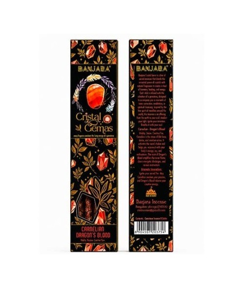 IN.BANJARA CRISTAL GEMAS CARNEOLA SANGRE DRAGON 25 GR.