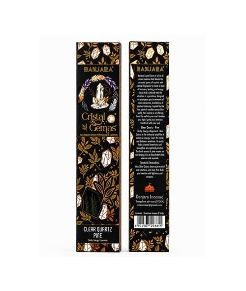 IN.BANJARA CRISTAL GEMAS CUARZO CRISTAL PINO 25 GR.
