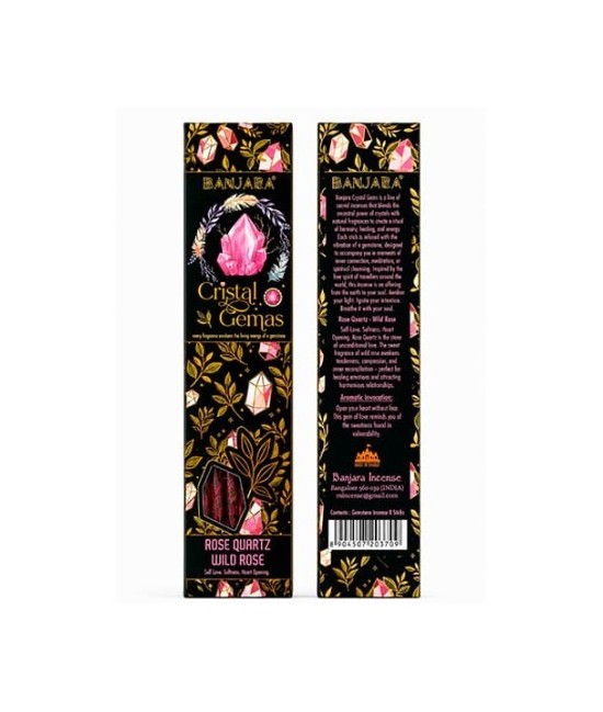 IN.BANJARA CRISTAL GEMAS CUARZO ROSA 25 GR.
