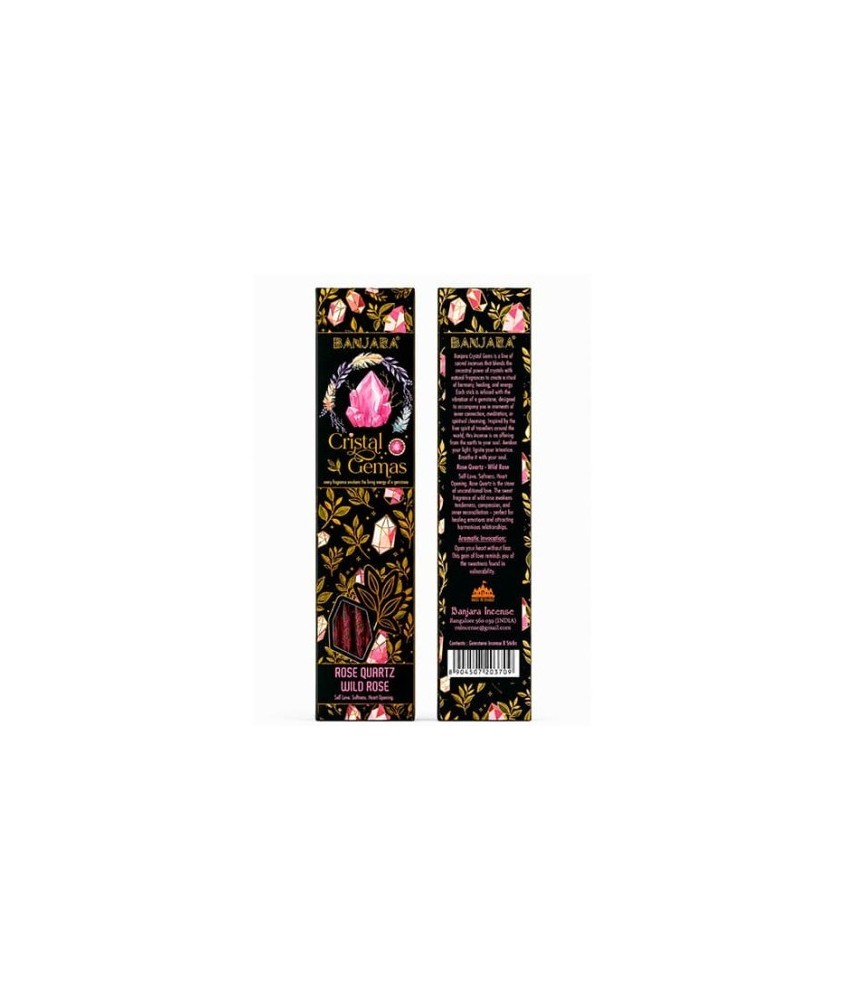 IN.BANJARA CRISTAL GEMAS CUARZO ROSA 25 GR.
