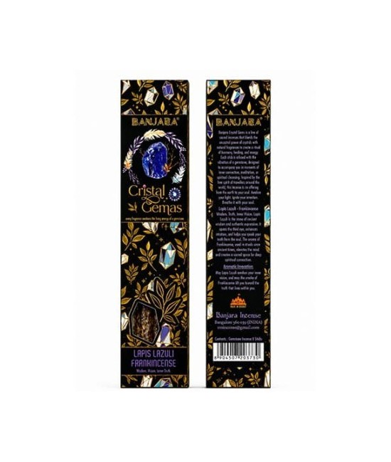 IN.BANJARA CRISTAL GEMAS LAPISLAZULI FRANKINCENSE 25 GR.