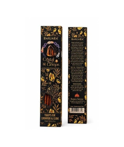 IN.BANJARA CRISTAL GEMAS OJO TIGRE CANELA CLAVO 25 GR.