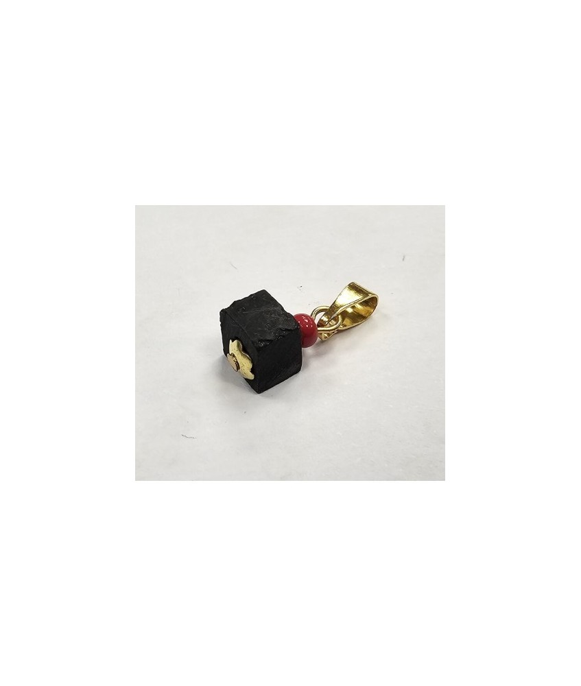 MS.AMULETO AZABACHE CUBO 1,5 X 0.5 CM.