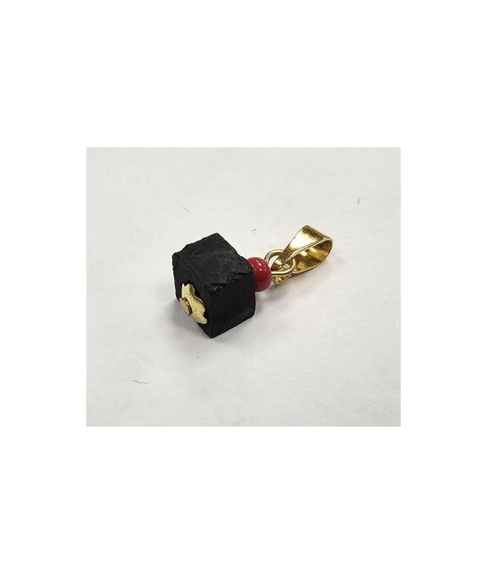 MS.AMULETO AZABACHE CUBO 1,5 X 0.5 CM.