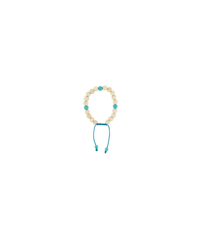 TZ.PULSERA MALA MADERA BLANCO