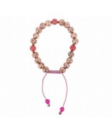TZ.PULSERA MALA LAVA ORO ROSA