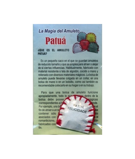 Amuleto Patua Felicidad (Felicidade) (Ritualizados y Preparados con Hierbas) *

¿QUE ES EL AMULETO PATUÁ? Es un pequeño saco 