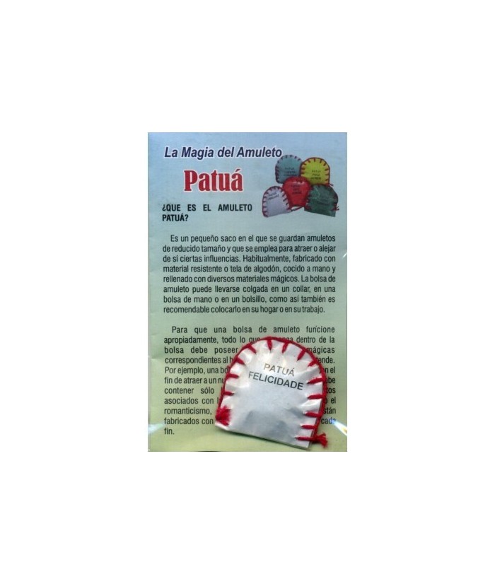 Amuleto Patua Felicidad (Felicidade) (Ritualizados y Preparados con Hierbas) *

¿QUE ES EL AMULETO PATUÁ? Es un pequeño saco 