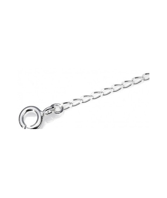 Cadena Plata 40 cm Eslabon Grueso (1,6 mm)