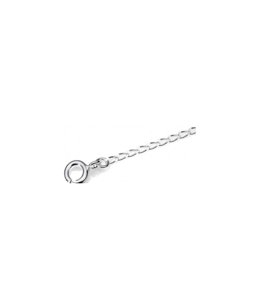 Cadena Plata 40 cm Eslabon Grueso (1,6 mm)