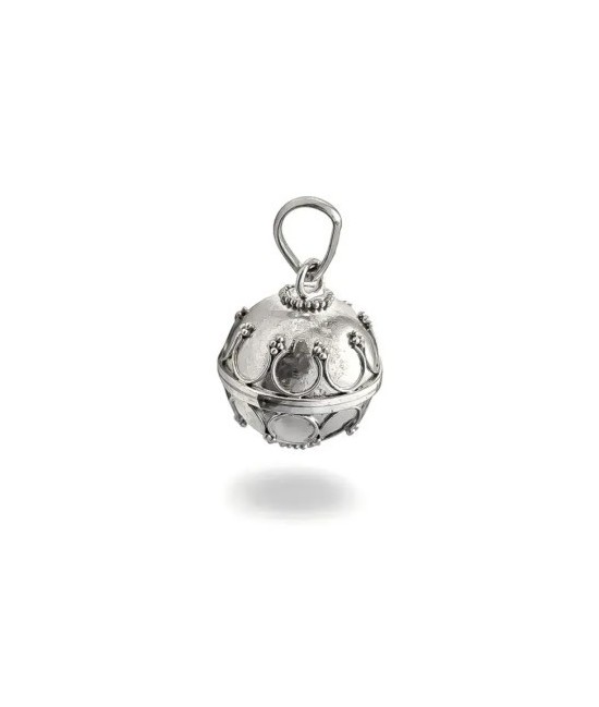 MS.AMULETO LLAMADOR ANGELES LABRADO PLATA 12 MM.