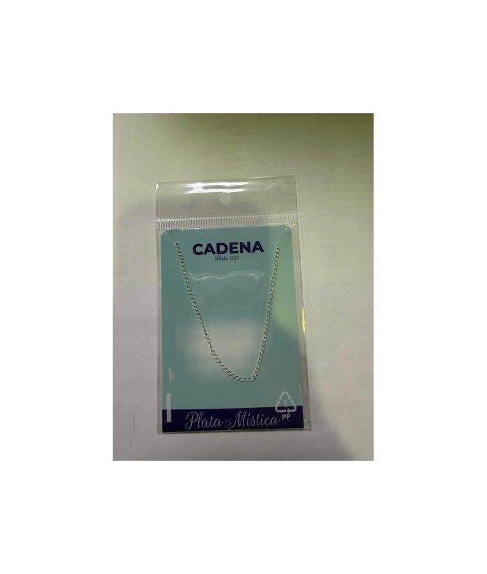 MS.CADENA PLATA ESLABON REDONDO 40 CM.