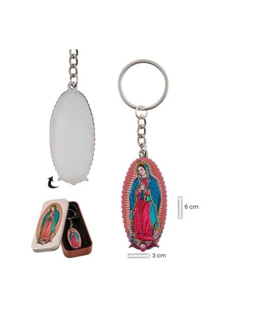 Llavero Virgen Guadalupe En Lata