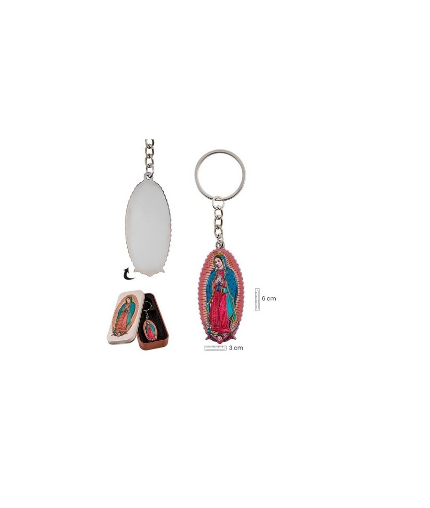 Llavero Virgen Guadalupe En Lata