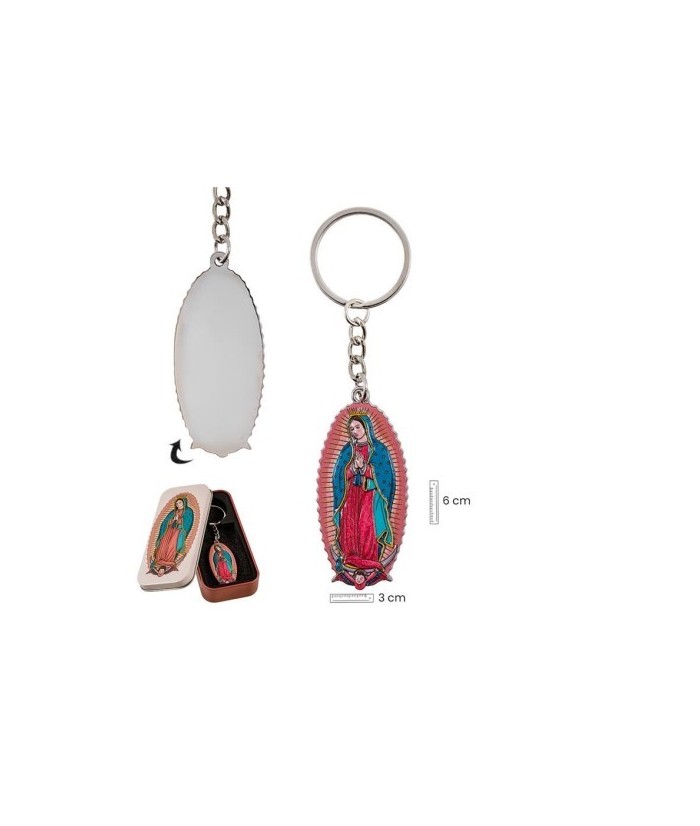 Llavero Virgen Guadalupe En Lata