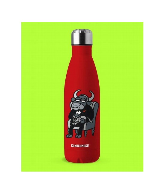 Botella de acero inoxidable 0,50l The Bullfather. Para el trabajo, el gimnasio, un paseo? Es perfecta para todo pero no olvides