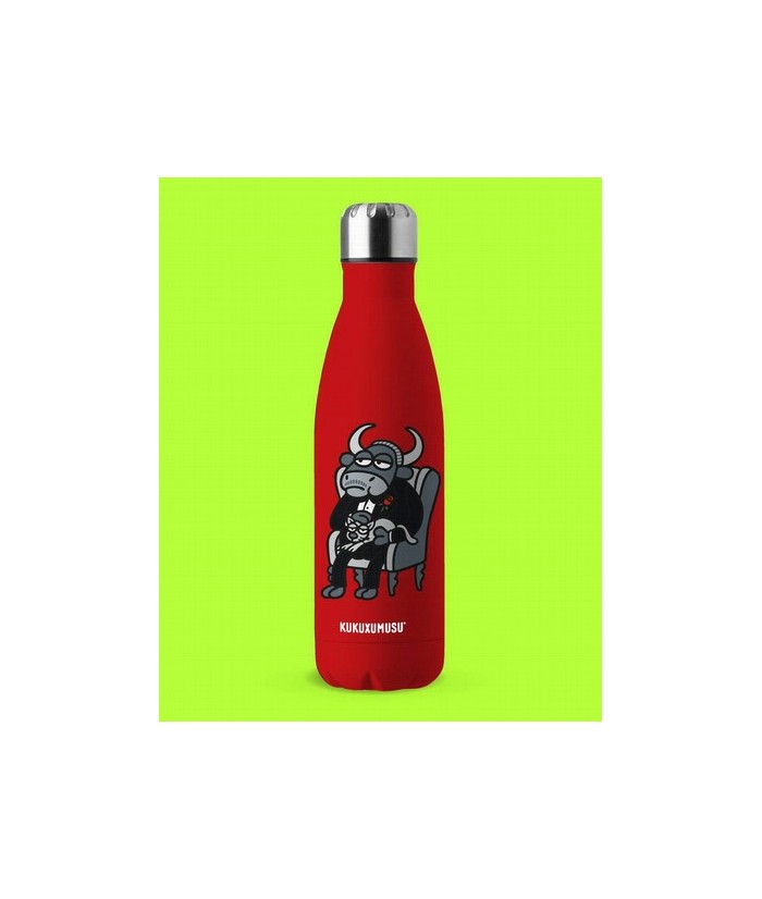 Botella de acero inoxidable 0,50l The Bullfather. Para el trabajo, el gimnasio, un paseo? Es perfecta para todo pero no olvides