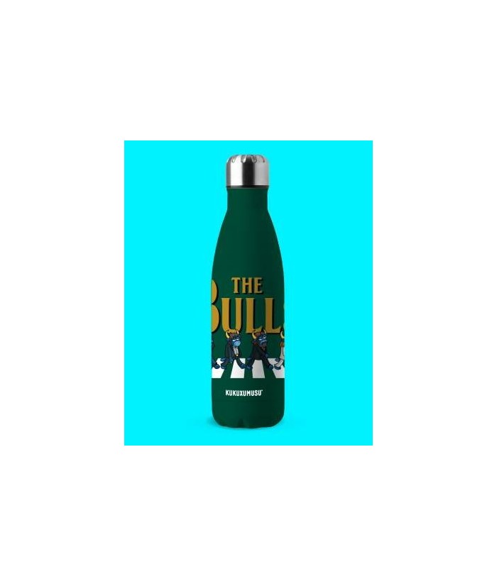 Botella de acero inoxidable 0,50l The Bulls. Esta botella es tan divertida que te recomendamos no la pierdas de vista.