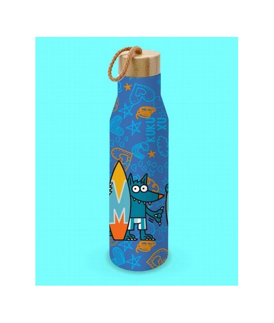 Botella de acero inoxidable 0,50l Wolf Surf. Para el trabajo, el gimnasio, un paseo? Es perfecta para todo pero no olvides llen